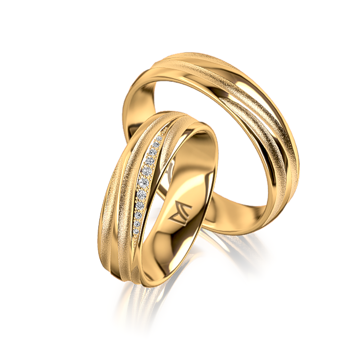 MEISTER Wedding-Ring INDIVIDUALS Twinset 85 - wedding-rings yellowgold
